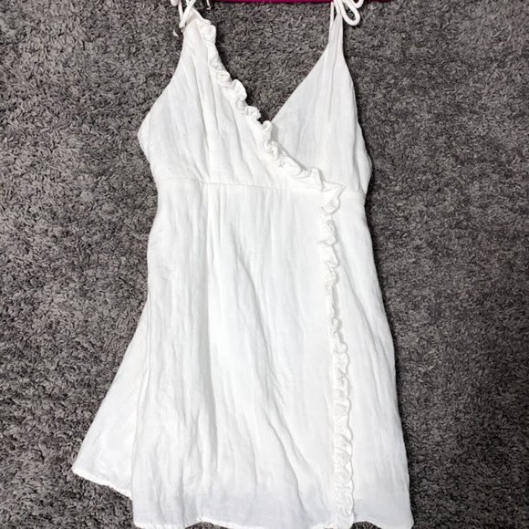 Princess Polly Dresses & Skirts - Lambada Mini White Linen Dress - Worn Twice